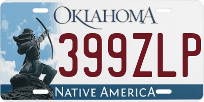 OK license plate 399ZLP