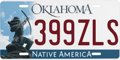 OK license plate 399ZLS