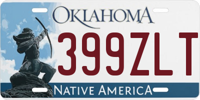 OK license plate 399ZLT