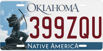 OK license plate 399ZQU
