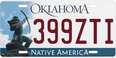 OK license plate 399ZTI