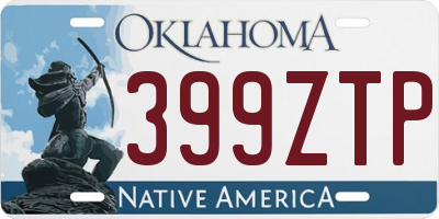 OK license plate 399ZTP