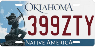OK license plate 399ZTY