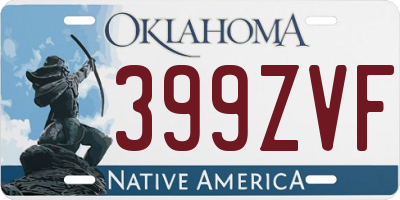 OK license plate 399ZVF