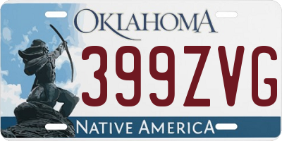 OK license plate 399ZVG
