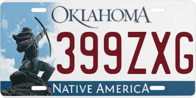 OK license plate 399ZXG