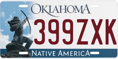 OK license plate 399ZXK