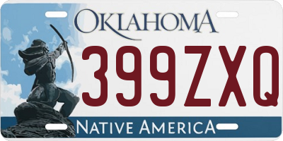 OK license plate 399ZXQ