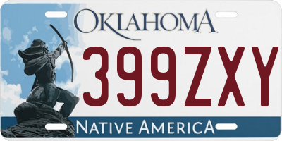 OK license plate 399ZXY