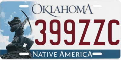 OK license plate 399ZZC