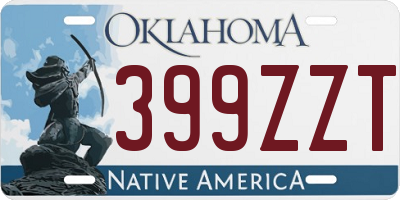 OK license plate 399ZZT