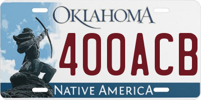 OK license plate 400ACB