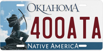 OK license plate 400ATA