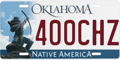 OK license plate 400CHZ
