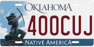 OK license plate 400CUJ