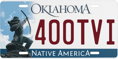 OK license plate 400TVI