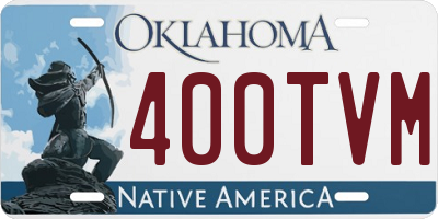 OK license plate 400TVM