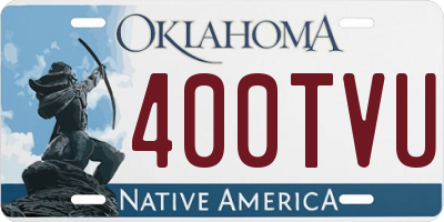 OK license plate 400TVU