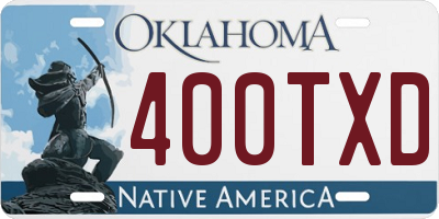 OK license plate 400TXD