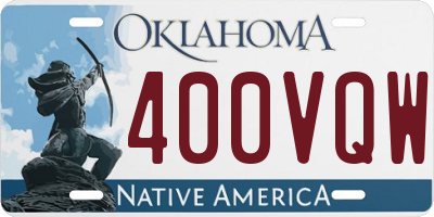 OK license plate 400VQW