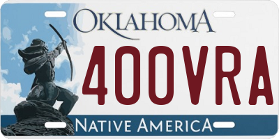 OK license plate 400VRA