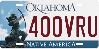 OK license plate 400VRU