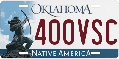 OK license plate 400VSC