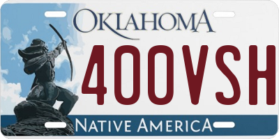 OK license plate 400VSH
