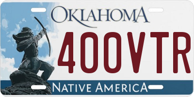 OK license plate 400VTR