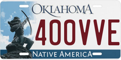 OK license plate 400VVE