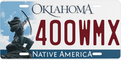 OK license plate 400WMX