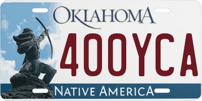 OK license plate 400YCA