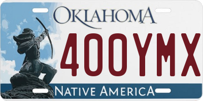 OK license plate 400YMX