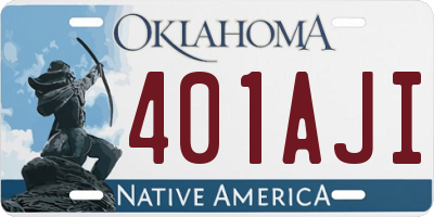 OK license plate 401AJI