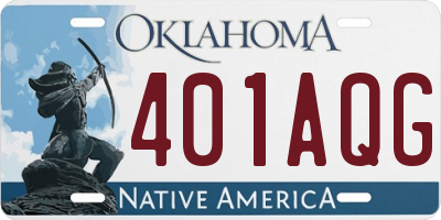 OK license plate 401AQG