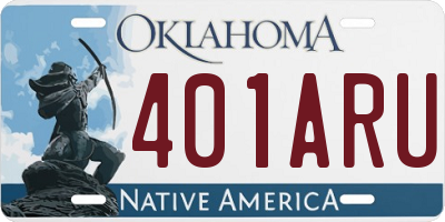 OK license plate 401ARU