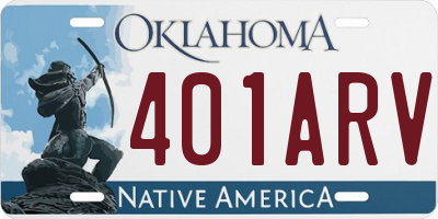 OK license plate 401ARV
