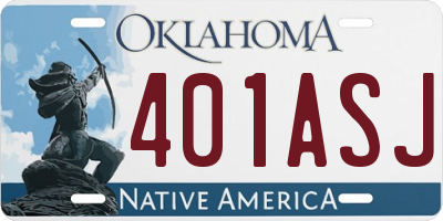 OK license plate 401ASJ