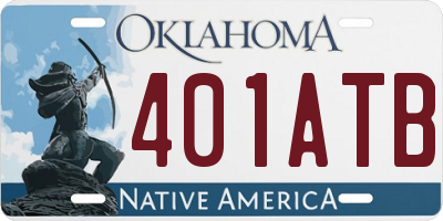 OK license plate 401ATB