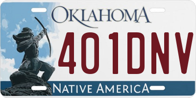 OK license plate 401DNV