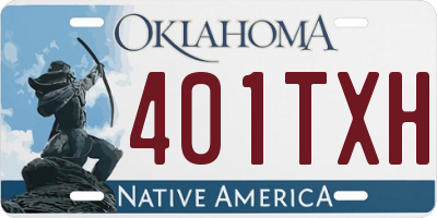 OK license plate 401TXH