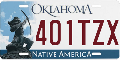 OK license plate 401TZX