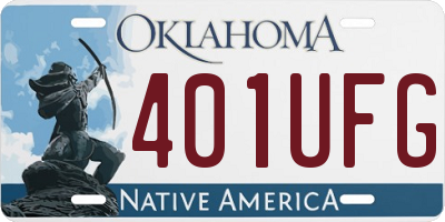 OK license plate 401UFG