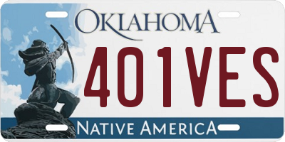 OK license plate 401VES