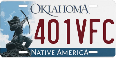 OK license plate 401VFC