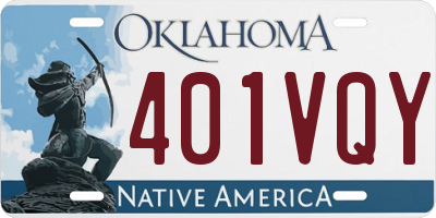 OK license plate 401VQY