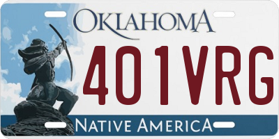 OK license plate 401VRG