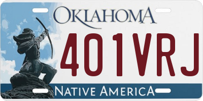 OK license plate 401VRJ
