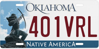 OK license plate 401VRL