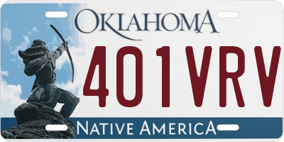 OK license plate 401VRV